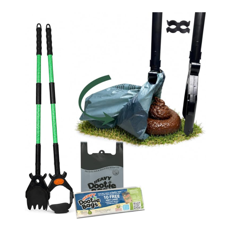 GoGo Stik® XP Pooper Scooper & Dootie Rake Set with Dootie Bags