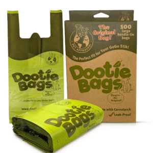 The Original Dootie Bags, Large, Leakproof EZ Tie Handle Dog Poop Bags