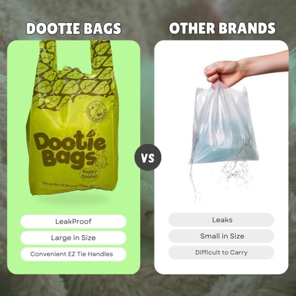 dootie bags, duty bags, dog poop bags