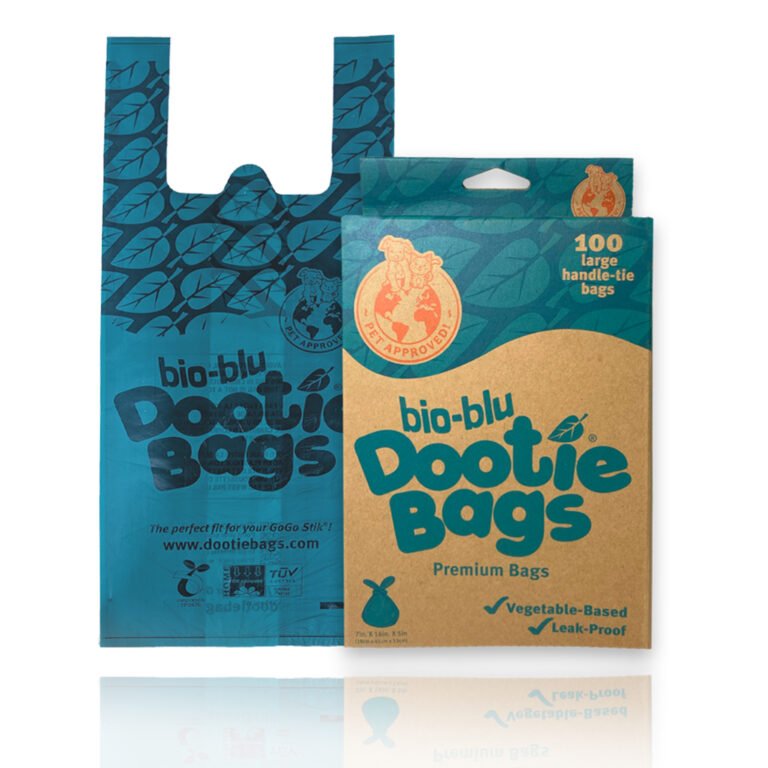 Bio-Blu Dootie Bags™, Large EZ Tie Handle Poop Bags, with Premium Materials