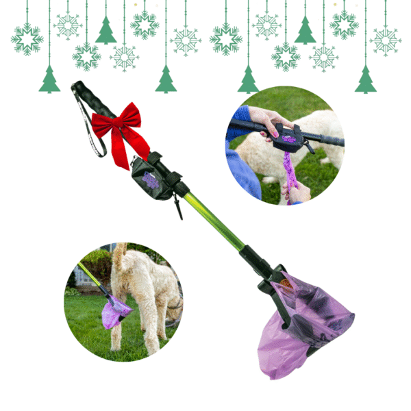 Catch-N-Go! Catcher Scooper, with Pouch Dispenser & Handle Tie Bags