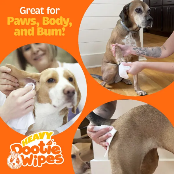 Heavy Dootie Wipes for Cleaning Dogs puppies and pets