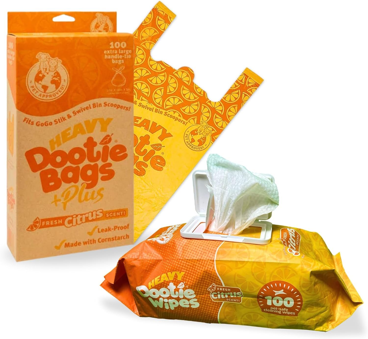 Heavy dootie bags, heavy duty bags, dootie wipes , dogs poop bags