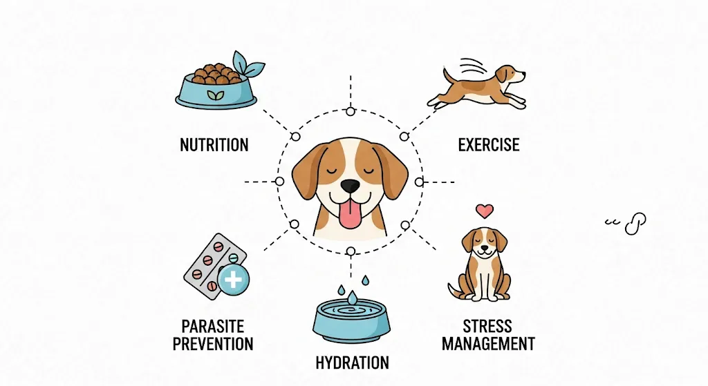 Illustration of Puppy Digestive Health Issues And Chocolate Consumption