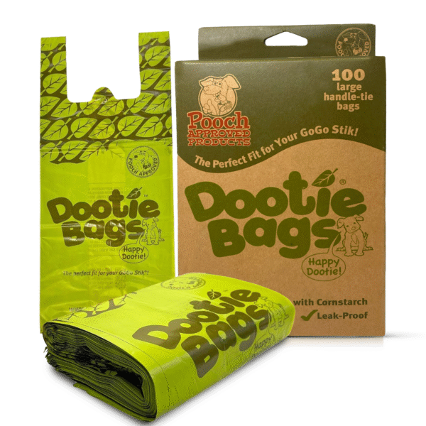 Dootie Bags, Large, Leakproof EZ Tie Handle Dog Poop Bags