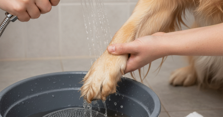 How to Clean Muddy Dog Paws
