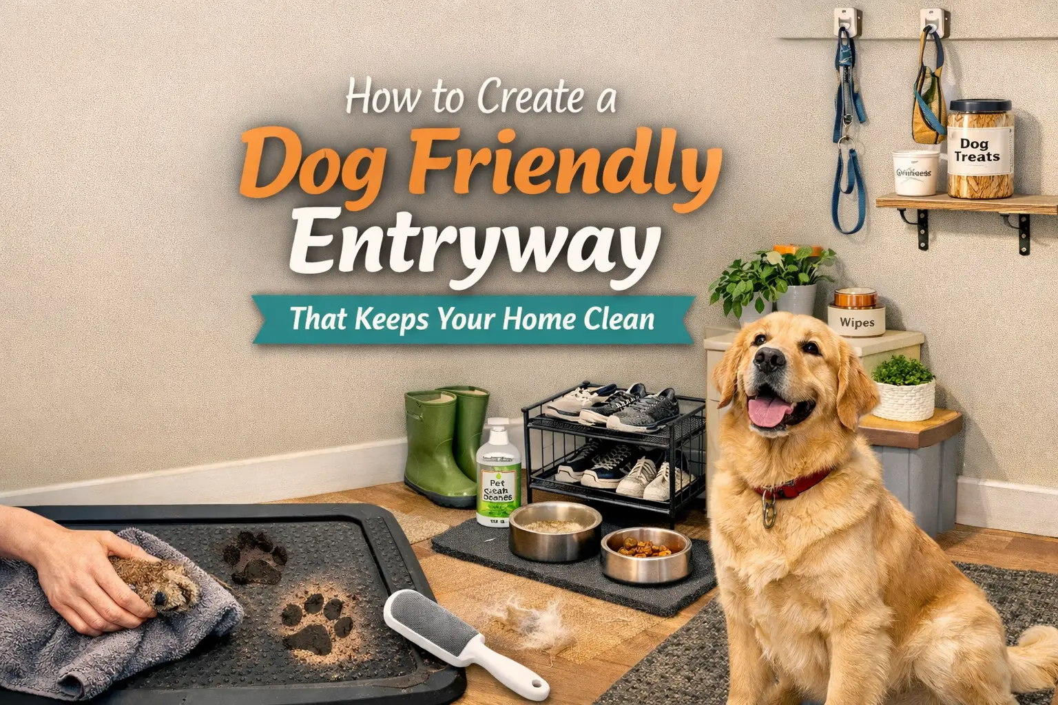 how to create a dog friendly entryway