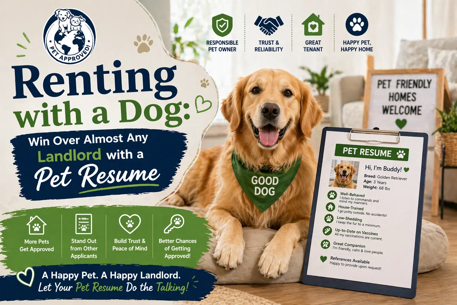 Renting with a Dog? Create a Pet Resume | GoGoStik