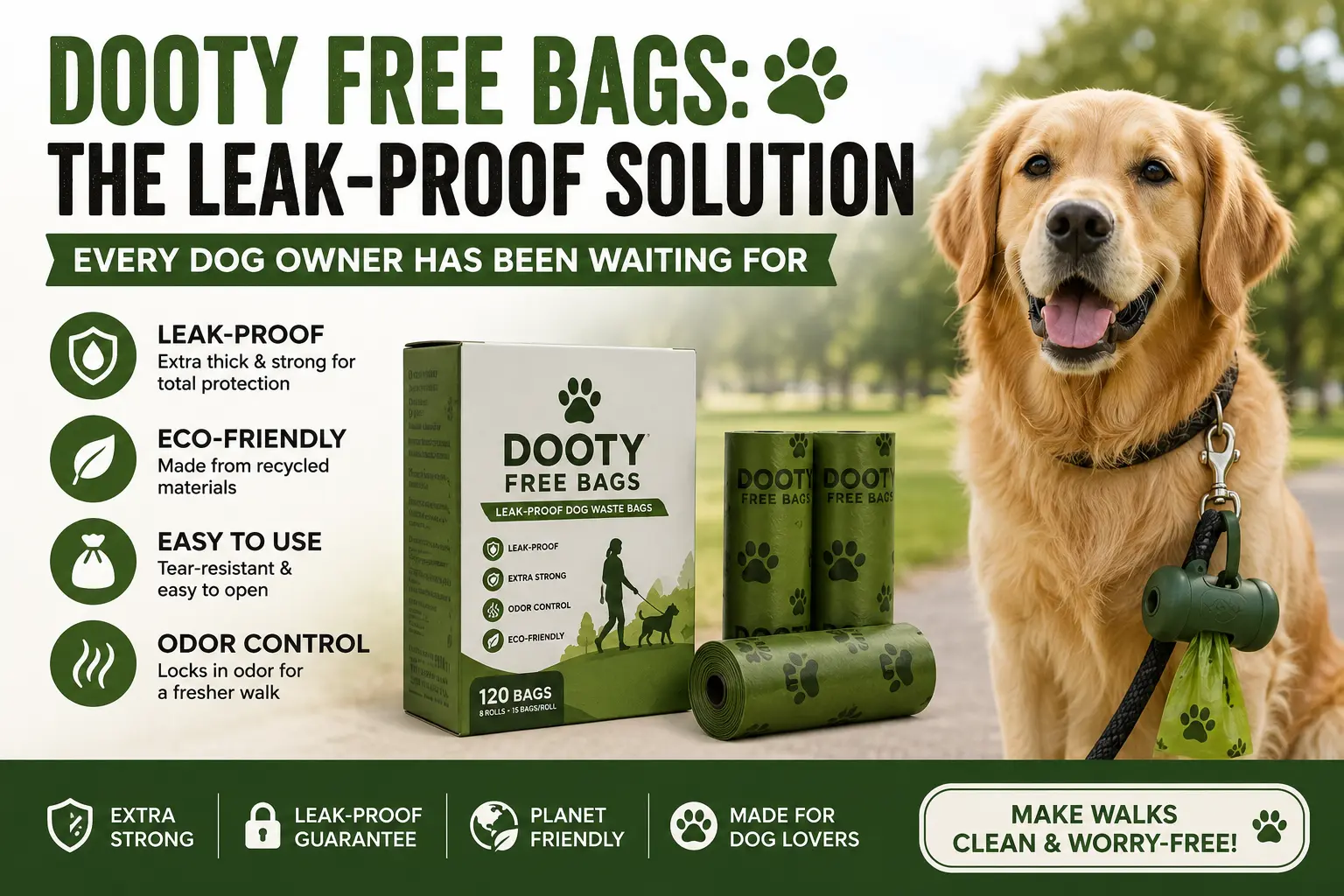 Dooty Free Bags: The Leak-Proof Solution Every Dog Owner Has Been Waiting For