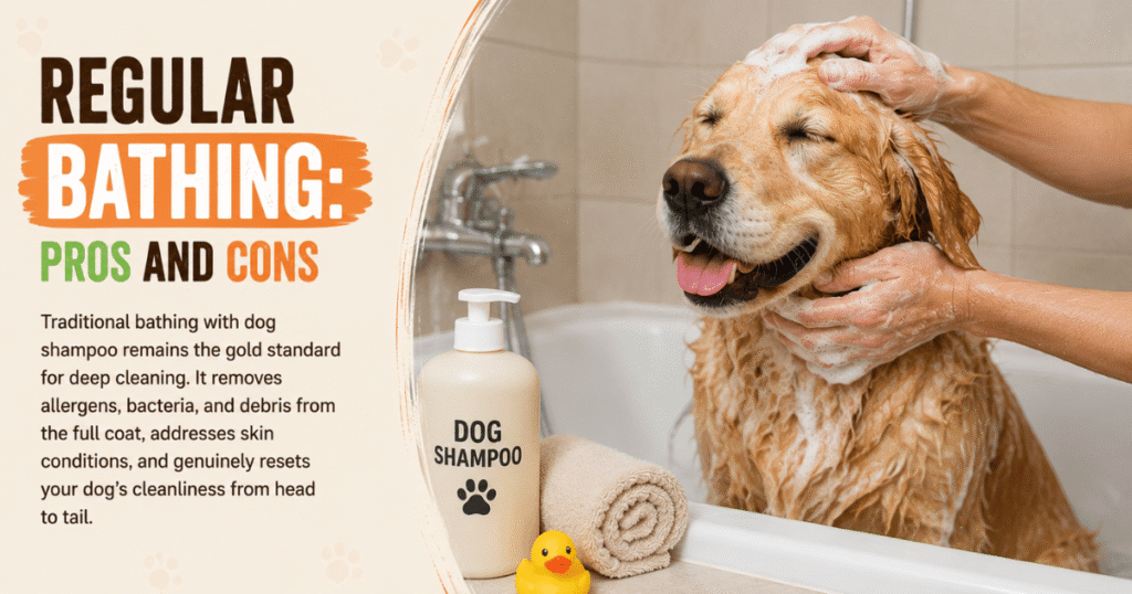 Dog Butt Wipes vs Regular Bathing