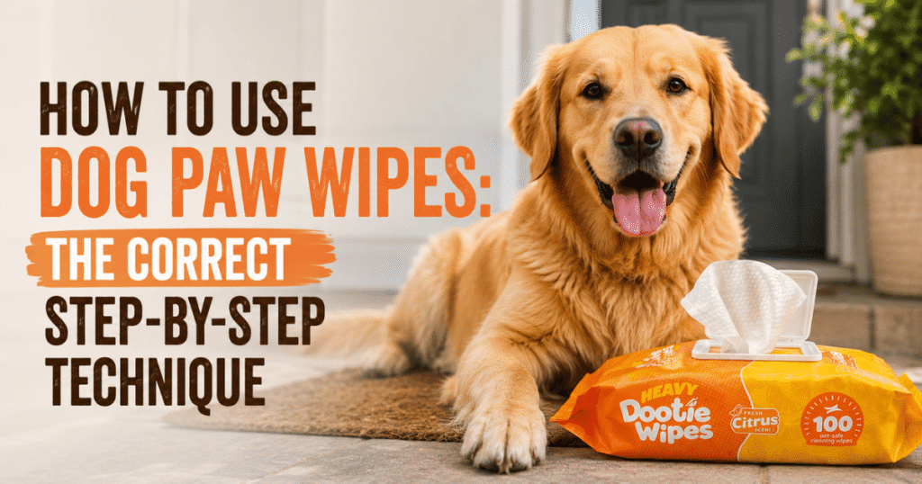 How to Use Dog Paw Wipes