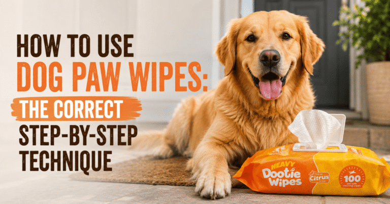 How to Use Dog Paw Wipes