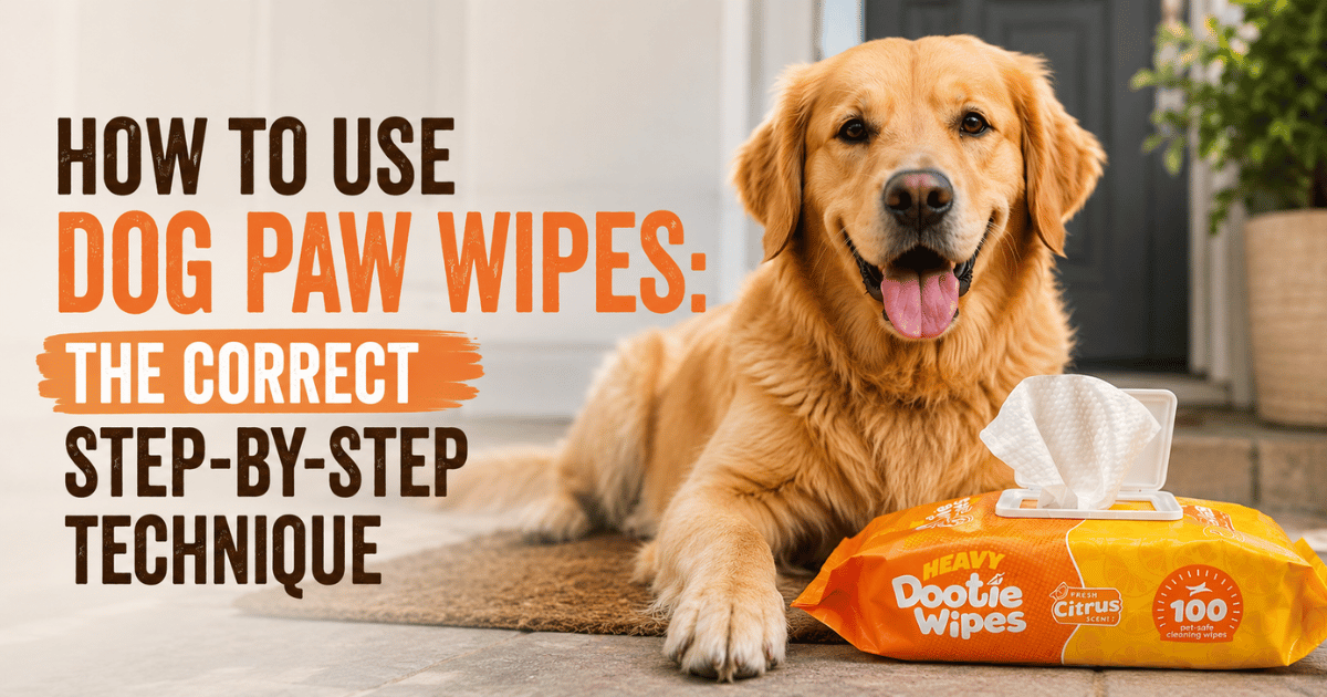 How to Use Dog Paw Wipes