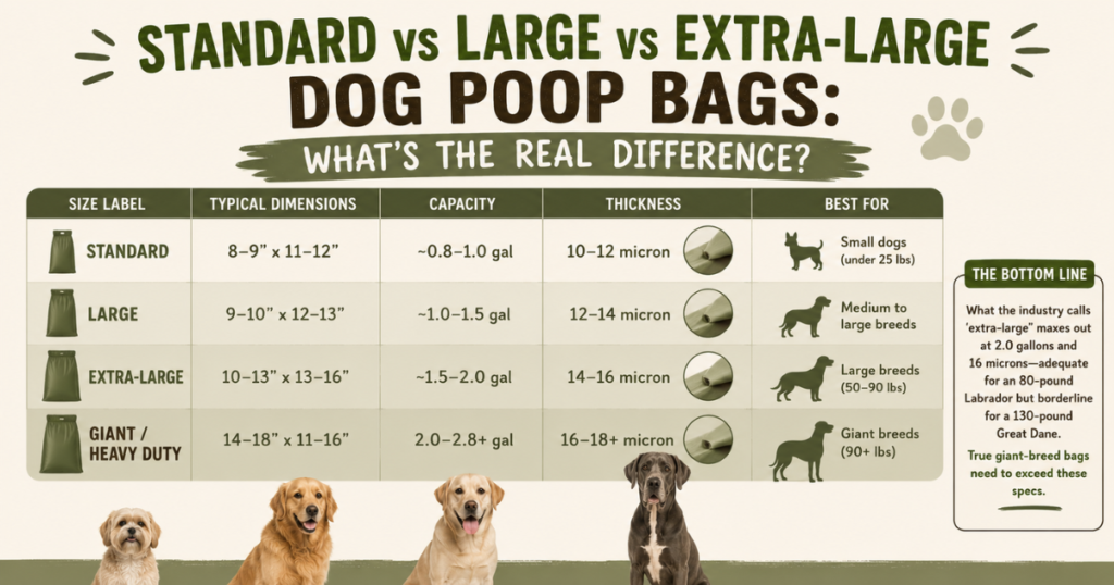What Size Dog Poop Bag Do I Need for a Giant Breed?
