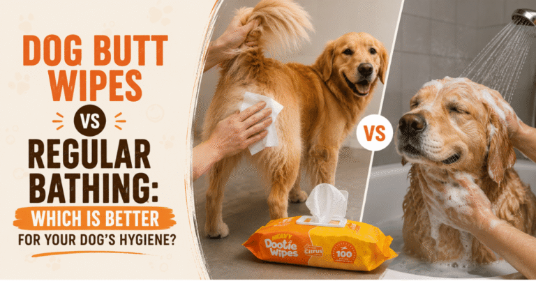 Dog Butt Wipes vs Regular Bathing
