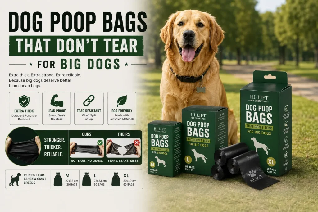 Dog Poop Bags That Don't Tear for Big Dogs