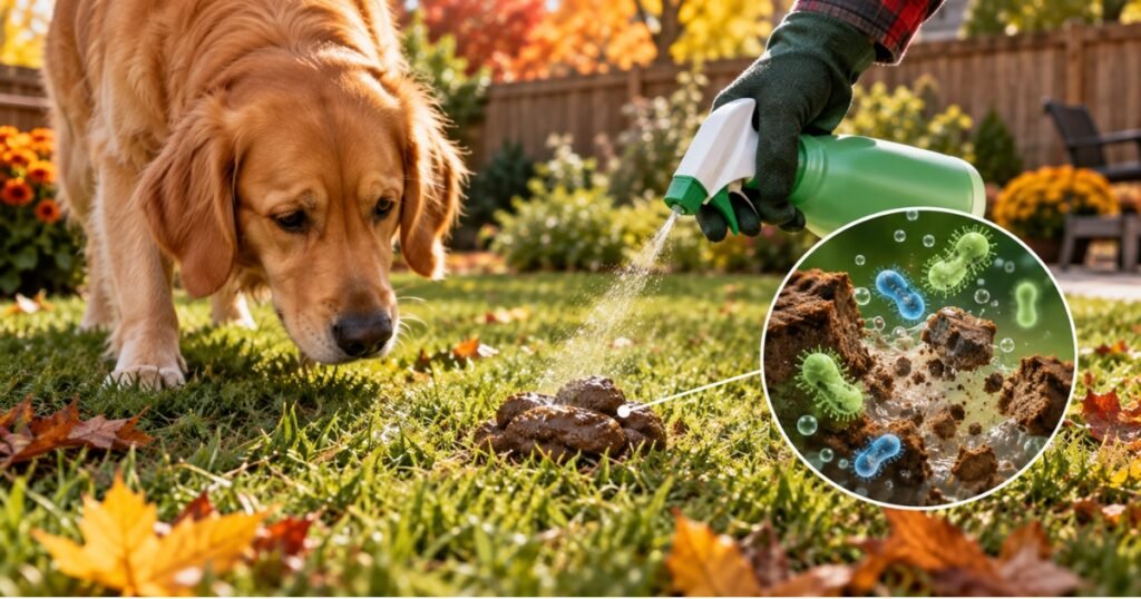 How to dispose of dog poop in the yard - what dissolves it